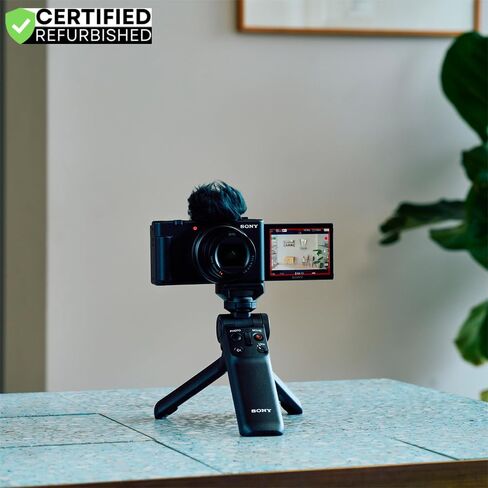 Sony ZV-1 II Vlog Camera with 4K Video & 20.1MP for Content Creators and Vloggers Black ZV-1M2/B (Renewed) Bundle with Deco Gear Case + Extra Battery + 64GB Card + HDMI Micro Cable + Accessories Kit in Kuwait