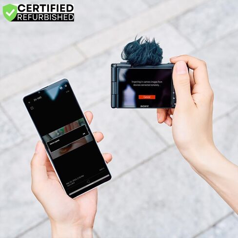Sony ZV-1 II Vlog Camera with 4K Video & 20.1MP for Content Creators and Vloggers Black ZV-1M2/B (Renewed) Bundle with Deco Gear Case + Extra Battery + 64GB Card + HDMI Micro Cable + Accessories Kit in Kuwait