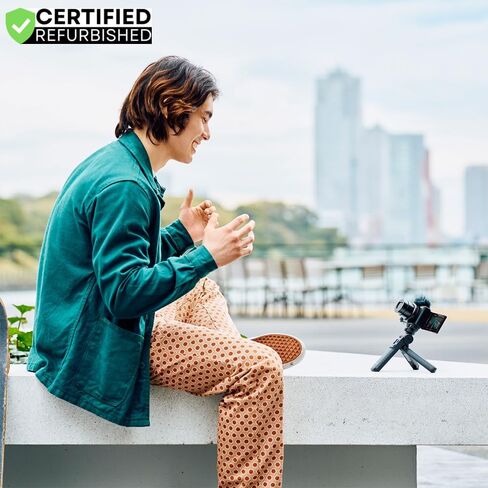 Sony ZV-1 II Vlog Camera with 4K Video & 20.1MP for Content Creators and Vloggers Black ZV-1M2/B (Renewed) Bundle with Deco Gear Case + Extra Battery + 64GB Card + HDMI Micro Cable + Accessories Kit in Kuwait