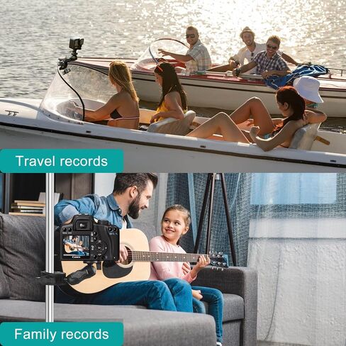 Super Double Clamp Camera Mount Stroller Umbrella Clamp for Chair | with 360° Magic Arm Double Ball Head Adapter for Umbrella, Wheelchair, Pole, Strollers, Motorcycle, Photo Studio Light Stand in Kuwait