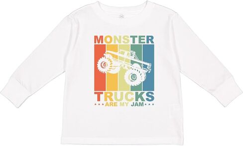 inktastic Monster Trucks Lover Toddler Long Sleeve T-Shirt in Kuwait