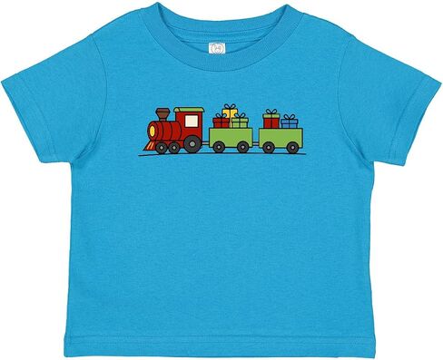 inktastic Colorful Train with Gifts for Kids Baby T-Shirt in Kuwait