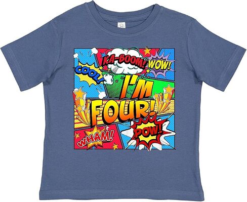 inktastic I'm 4 Comic Book Toddler T-Shirt in Kuwait