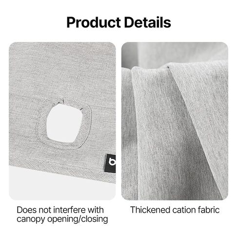 Anti-Dirt Sheet, Edge Cover for Pet Stroller, Double-Sided use, Clip Hole Design, Washable (Beige, for T5/T6/X5/X3) in Kuwait
