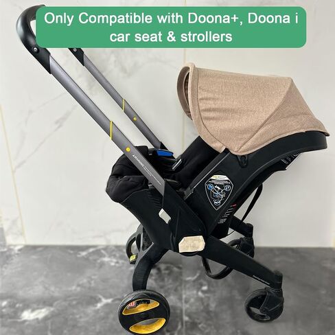 Replacement Canopy Compatible with Doona+/i - Stroller Sun Shade & Shoulder Pads Set - Machine Washable, Soft Fabric - Refresh Your Ride (Brown) in Kuwait