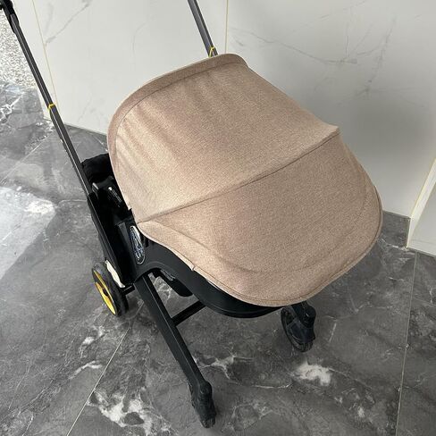 Replacement Canopy Compatible with Doona+/i - Stroller Sun Shade & Shoulder Pads Set - Machine Washable, Soft Fabric - Refresh Your Ride (Brown) in Kuwait