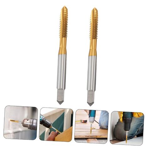 2Pcs High Speed Steel Cutting Drill Bit for Thread Repair and Mechanical Processing Durable Wear Resistant and DIY Enthusiasts in Kuwait