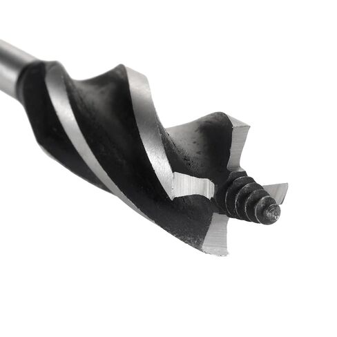 3/4" X 6" Four-Flute Wood Drill Bit, 2 Packs | Wood Auger Drill Bit, For Soft and Hard Wood, Plastic, Drywall and Composite Materials, 1/4" Quick Change Hex Shank in Kuwait