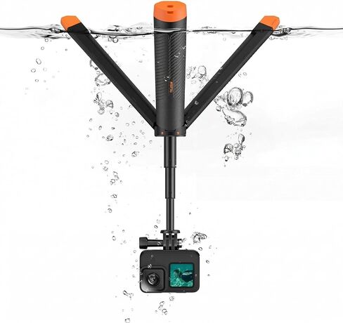 Floating Selfie Stick Hand Grip Tripod for GoPro Hero 13, 12, 11, 10, 9, 8,Waterproof Extendable Selfie Handle Monopod for DJI OSMO Action 6 5 Pro 4 3,Insta360 Ace Pro 2,Vlog Pole Accessory for Go Pro in Kuwait