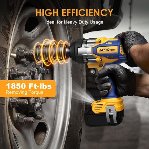 ACROPOW Cordless Impact Wrench 3/4" for DEWALT 20V Battery | High Torque 1850FT-LBS Brushless Impact Driver, Auto-Stop Reverse, Variable Speed, Heavy Duty Impact Gun (Bare Tool) in Kuwait