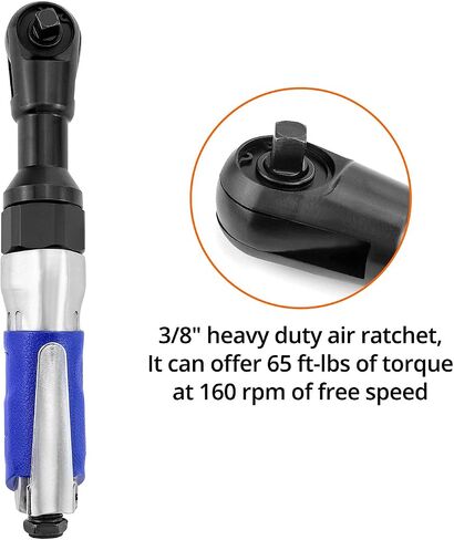 QWORK Air Ratchet Wrench, 3/8" Super Fast Heavy Duty Air Ratchet, 65ft-lbs in Saudi Arabia