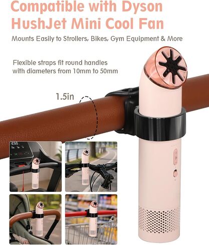Universal Mount for Dyson HushJet Mini Cool Fan | Multi-Use Fan Holder for Stroller, Bike & Exercise Equipment in Kuwait