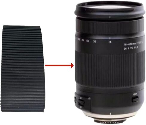 Yunseity Lens Zoom Grip Rubber for Tamron 18-400mm F/3.5-6.3 Lens Anti Slip Easy Installation No Tools Needed with Premium Elasticity in Kuwait