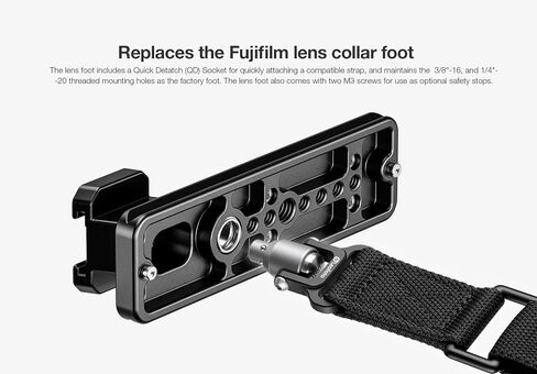 Leofoto FF-01 Lens Replacement Foot for Fujifilm XF150-600mmF5.6-8 R LM OIS WR /GF500mmF5.6 R LM OIS WR / XF500mmF5.6 R LM OIS WR,Compatible Arca,QD Socket & Ergonomic Silicone Grip in Kuwait