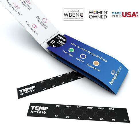Fast Reading Disposable Forehead Thermometer Strips - Temp-N-Toss for Accurate & Hygienic Adult Temperature Measurement (6) in Kuwait