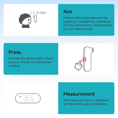 Medical Forehead Thermometer, Rechargeable Thermometer for Adults and Kids, Portable Infrared Digital Thermometer with Fever Alarm and LCD Display, Fast Accurate 1s Instant Results (Black) in Kuwait
