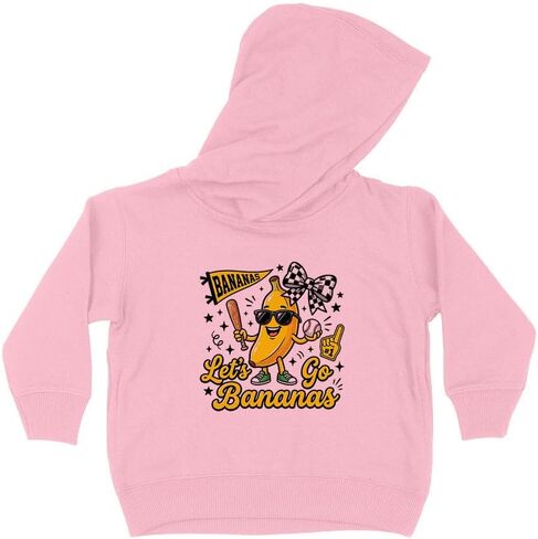 TeesAndTankYou Let's Go Bananas Kids Hoodie Sweatshirt Toddler in Kuwait