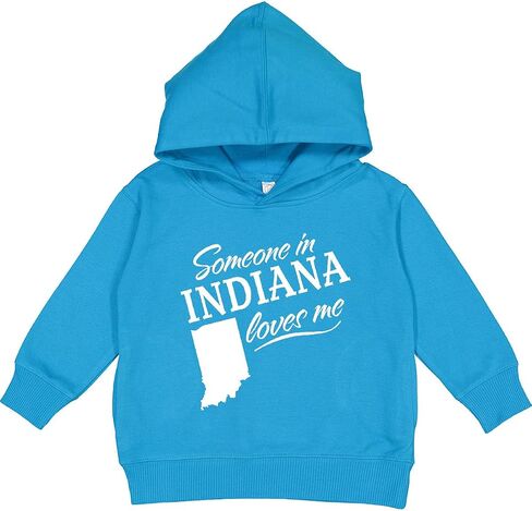 inktastic Someone in Indiana Loves Me Toddler Hoodie in Kuwait
