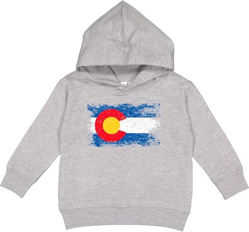 inktastic Colorado Flag Distressed Look Toddler Hoodie in Kuwait