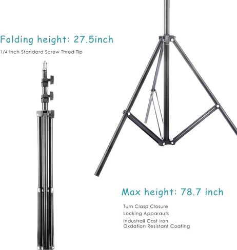 Selens Photo Umbrella Kit 33"/84cm White Soft Umbrella with Light Stand | and Metal Flash Bracket Mount for Portrait Photography, Studio and Video Lighting in Kuwait