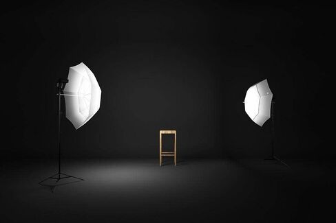 Selens Photo Umbrella Kit 33"/84cm White Soft Umbrella with Light Stand | and Metal Flash Bracket Mount for Portrait Photography, Studio and Video Lighting in Kuwait