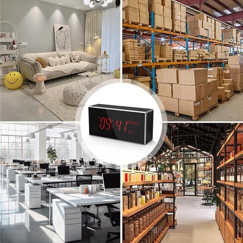 Hidden Camera Clock Full HD 1080P Wireless with Night Vision,Indoor Security Camera with Motion Detection, 160° Ultra-Wide Angle 2.4/5Ghz in Kuwait