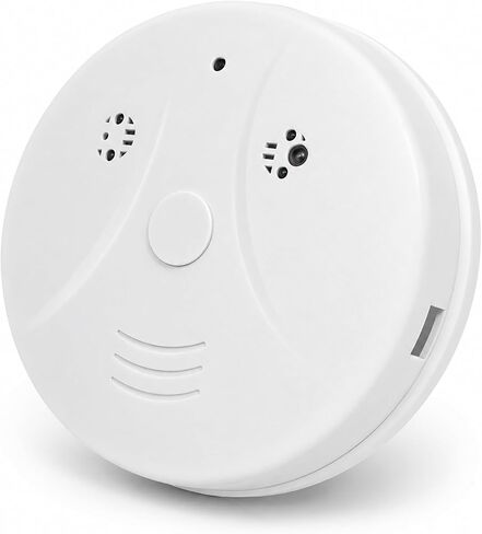 HD 1080P Camera Smoke Detector, WiFi Mini Small Nanny Cam with Motion Detection, Indoor Wireless Surveillance for Home Security/Office with app in Kuwait