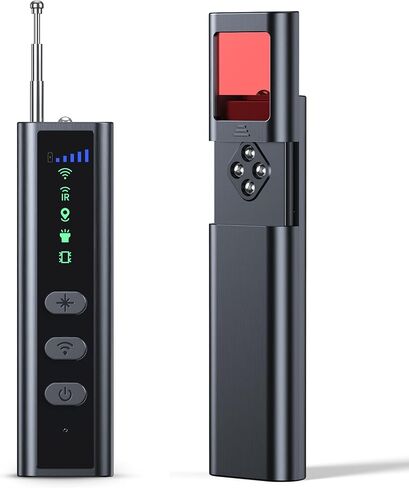 Hidden Camera Detector,RF Detector,Infrared Lens&GPS Tracker Detector | Clear Display Screen Guided High-to-Low Sensitivity Clear Detection Range Reduce False Alert for travel,hotel,office,car in Kuwait