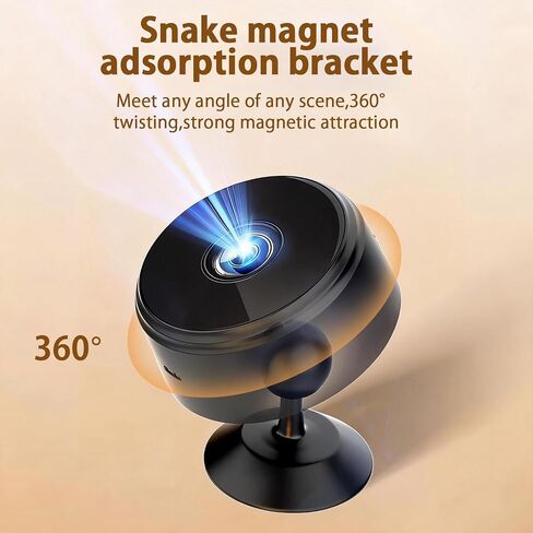 1080P Hidden Camera Spy Camera WiFi, Mini Nanny Cam with Night Vision, Motion Detection, Small Wireless Home Security Surveillance Cam for Indoor, Pet, Baby, Nanny Monitoring in Kuwait