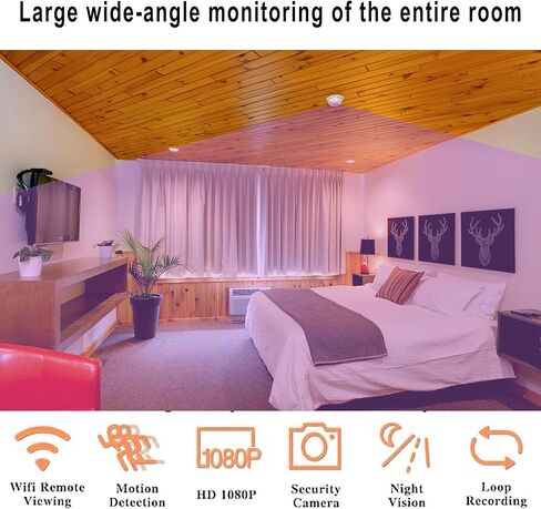 Wireless Hidden Camera Smoke Detector ， Home Security with Night Vision & Motion Detection in Kuwait