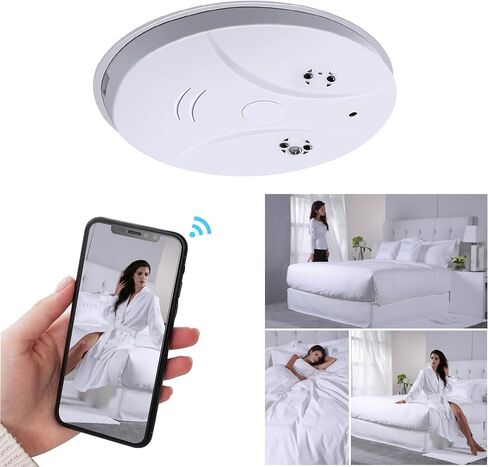 Wireless Hidden Camera Smoke Detector ， Home Security with Night Vision & Motion Detection in Kuwait
