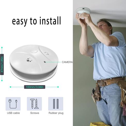 Wireless Hidden Camera Smoke Detector ， Home Security with Night Vision & Motion Detection in Kuwait