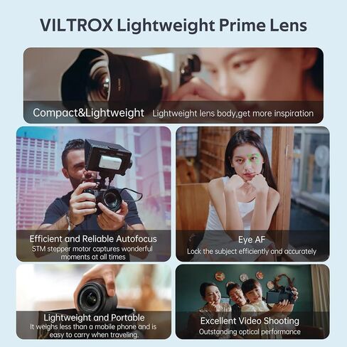 VILTROX 20mm F2.8 FE, 20mm f/2.8 Full Frame Lens for Sony E-Mount, STM Auto Focus Lens for Sony E-Mount A7 A7R A7S A7C A7II A7RII A7SII A7SIII A7III A7RIII A7IV A7RIV A9 A1FX3 A7RV ZVE1 A7CR A7CII A93 in Kuwait