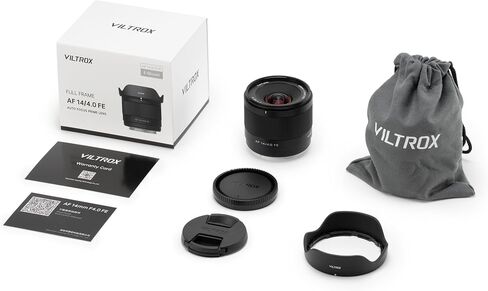 VILTROX 14mm f4.0 FE, AF 14mm f/4 E Mount Full Frame Lens for Sony e-Mount, Prime Wide Angle Lens for Sony a6400 a6500 a6600 ZV-E10 FX30 A6700 a7C ZV-E10II a7Ⅲ a7RⅢ a7Ⅳ a7RⅣ in Kuwait