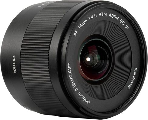 VILTROX 14mm f4.0 FE, AF 14mm f/4 E Mount Full Frame Lens for Sony e-Mount, Prime Wide Angle Lens for Sony a6400 a6500 a6600 ZV-E10 FX30 A6700 a7C ZV-E10II a7Ⅲ a7RⅢ a7Ⅳ a7RⅣ in Kuwait