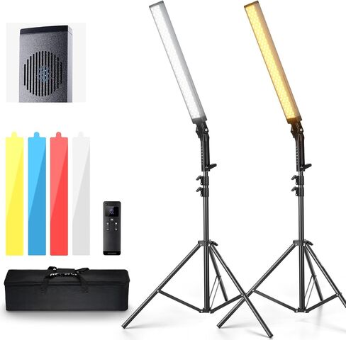 NEEWER TL120C RGB Tube Light, 42W Full Color RGBWW Photography LED Video Light Wand Stick with APP/2.4G/DMX Control, 7 Pixel Effects/18 Scenes, 2500K-10000K CRI97+ TLCI98+, 6000mAh Battery in Kuwait