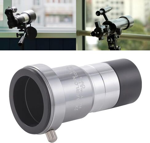 Lightweight 2X Barlow Lens Optical Designs Lens Portable Metal for Outdoor Skywatching & Photography Barlow in Kuwait