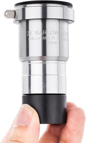 Lightweight 2X Barlow Lens Optical Designs Lens Portable Metal for Outdoor Skywatching & Photography Barlow in Kuwait