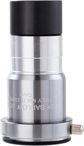 Lightweight 2X Barlow Lens Optical Designs Lens Portable Metal for Outdoor Skywatching & Photography Barlow in Kuwait
