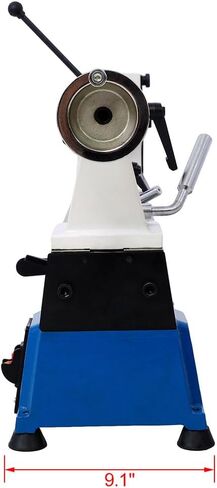 Wood Lathe Machine Benchtop, 1/2HP Variable Speed Wood Turning Lathe 500–3200 RPM, 18 Inch Mini Woodworking Lathe for Bowls Pens Cups, Cast Iron Body for Small Workshop DIY Use in Kuwait