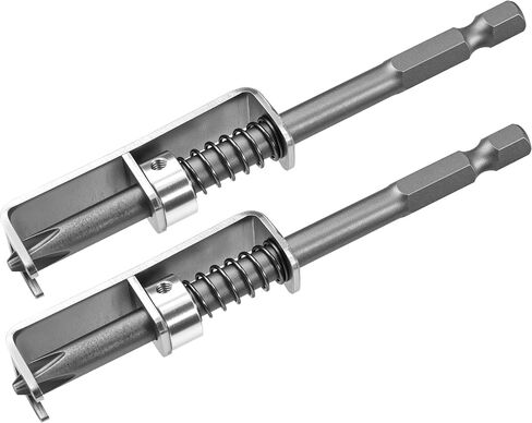 2 Pcs Spring-loaded Screw Holder Bit, Anti-drop Screwdriver Bit, Single-Hand Operation Bit Holder for Electricians, Mechanics, DIY Home Repair, Universal Screw Retaining Tool in Kuwait