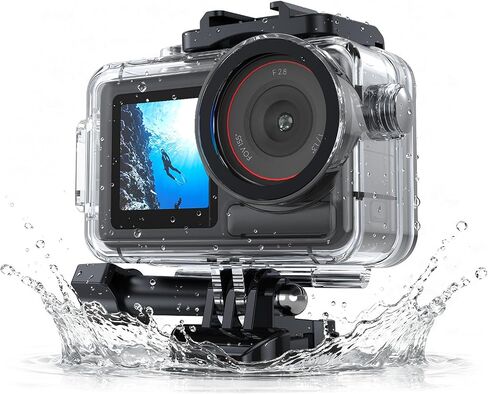 Underwater Waterproof Case for DJI Action 5 Pro/Action 4/3 Camera, 196FT/60M Dive Diving Housing Cover Shell with Anti-Fog Underwater Protective Accessories in Kuwait