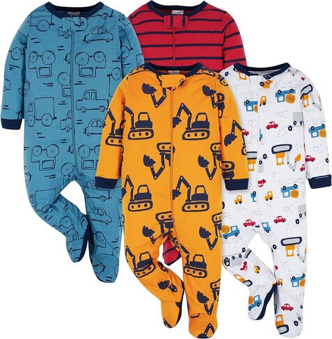 Onesies Brand Baby Boys 4-Pack Sleep 'N Play Footies in Kuwait