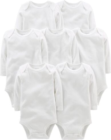 Simple Joys by Carter's Baby 7-pack Long Sleeve Bodysuit in Kuwait