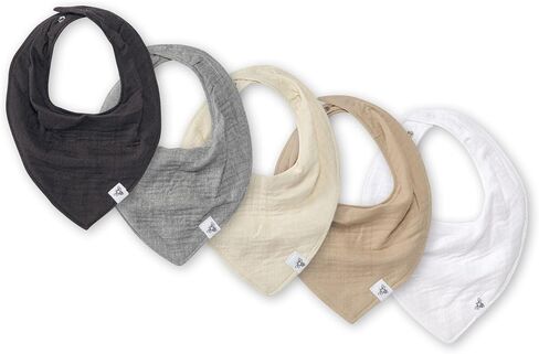 Burt's Bees Baby Bandana Bib Set with Snap Closure in Kuwait