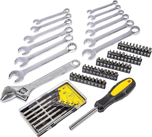 JEGS 170-Piece Mechanic's Tool Set - Includes Black Powder Coated Steel Toolbox, Sockets, Extenders, Ratchets, Wrenches, Screwdrivers, Pliers & Bits in Kuwait