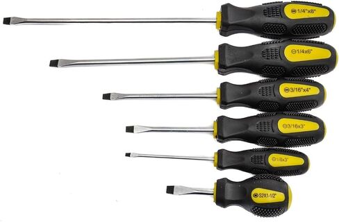 JEGS 69-Piece Screwdriver Set | 34 Screwdrivers with Magnetic Tips | 30 Assorted Bits | 4 Awls | Rubber Grip Handles | Chrome Vanadium Shafts | Color-Coded with JEGS Logo in Kuwait