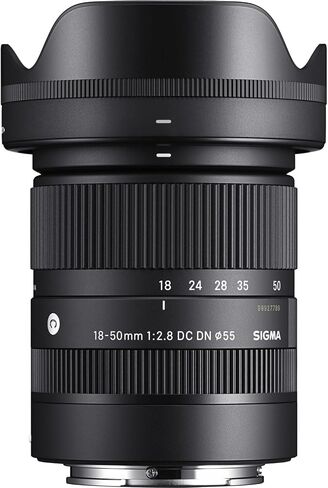 Sigma 18-50mm f/2.8 DC DN Contemporary Lens for Sony E Bundle with UV Filter + Deluxe Cleaning Kit - Blower, Lens Pen, Brush & Case + Cap Keeper + Microfiber Cleaning Cloth (4 Items) in Kuwait