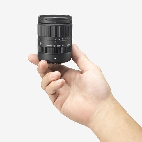 Sigma 18-50mm f/2.8 DC DN Contemporary Lens for Sony E Bundle with UV Filter + Deluxe Cleaning Kit - Blower, Lens Pen, Brush & Case + Cap Keeper + Microfiber Cleaning Cloth (4 Items) in Kuwait