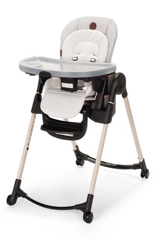 Maxi-Cosi Minla 6-in-1 High Chair for Babies & Toddlers, Portable Foldable Highchair, EcoCare Fabric, 9 Heights, 5 Reclines, 4 Tray Positions, Classic Oat in Kuwait